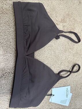 Aritzia Dark Brown Seamless Triangle Bralette